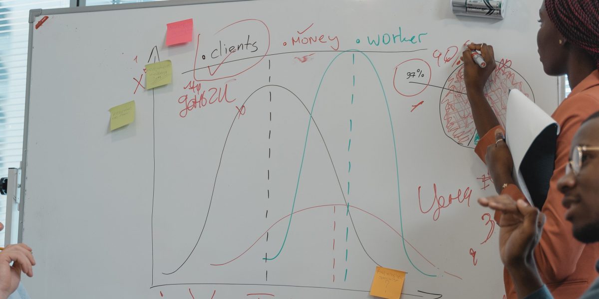 A diverse team brainstorming and collaborating on a strategy, symbolizing innovation and adaptation.