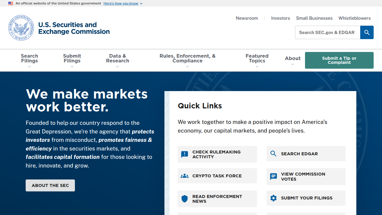 Access public filings from institutional investment managers like Headlands Technologies on the SEC's official website.