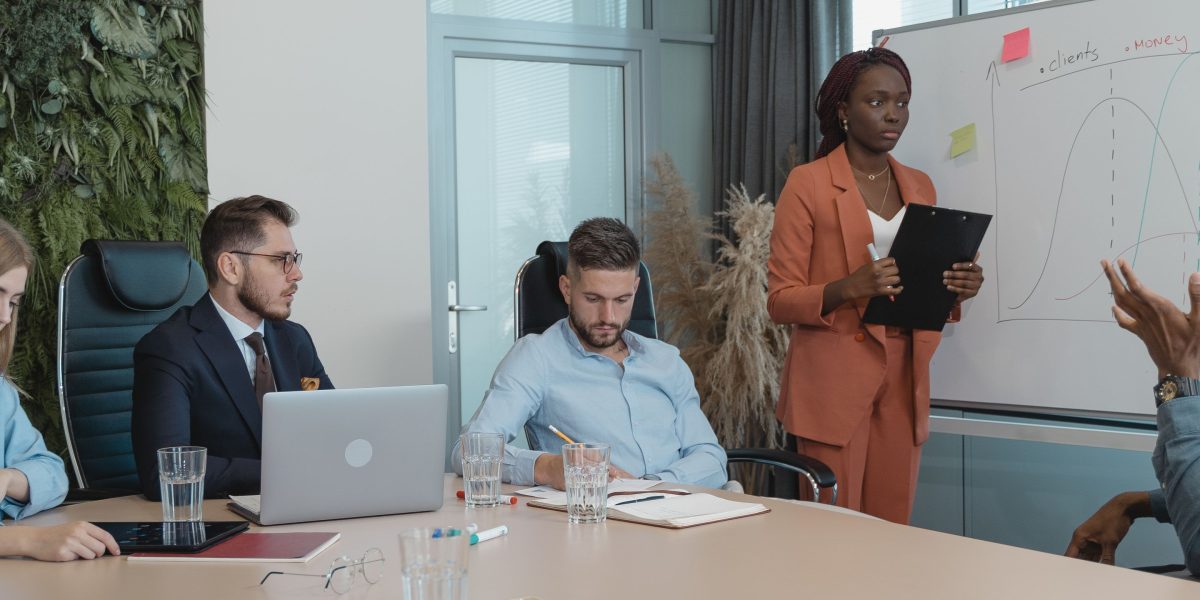 A team collaborating to brainstorm and plan future growth strategies, emphasizing product, market, and partnership implications.