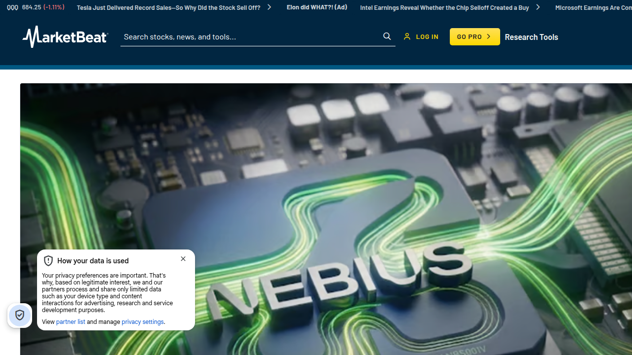 A screenshot of MarketBeat, an investment research platform, showing Nu Holdings' competitive landscape.